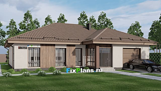 Одноэтажный дом F-7649